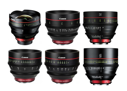 Set Canon T1.3 LF Cinema Prime Lens (EF Mount) rental