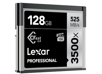Lexar 128GB Professional 3500x CFast 2.0 Memory Card Rental
