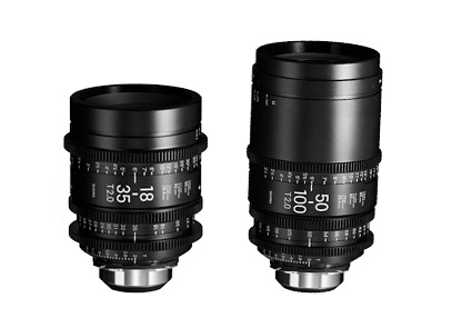 Sigma 18-35mm & 50-100mm T2.0 Zoom Lens (PL Mount, Feet) Rental 
